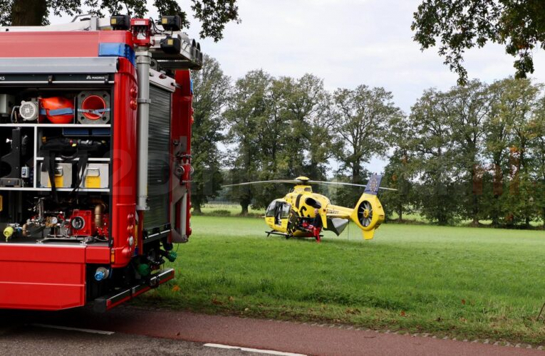 Ernstig ongeval in Beuningen (OV); traumahelikopter ingezet